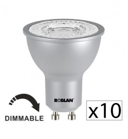 Pack 10 Dicroica LED PRO SKY 7W dimmable de Roblan